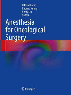 cover image of Anesthesia for Oncological Surgery
